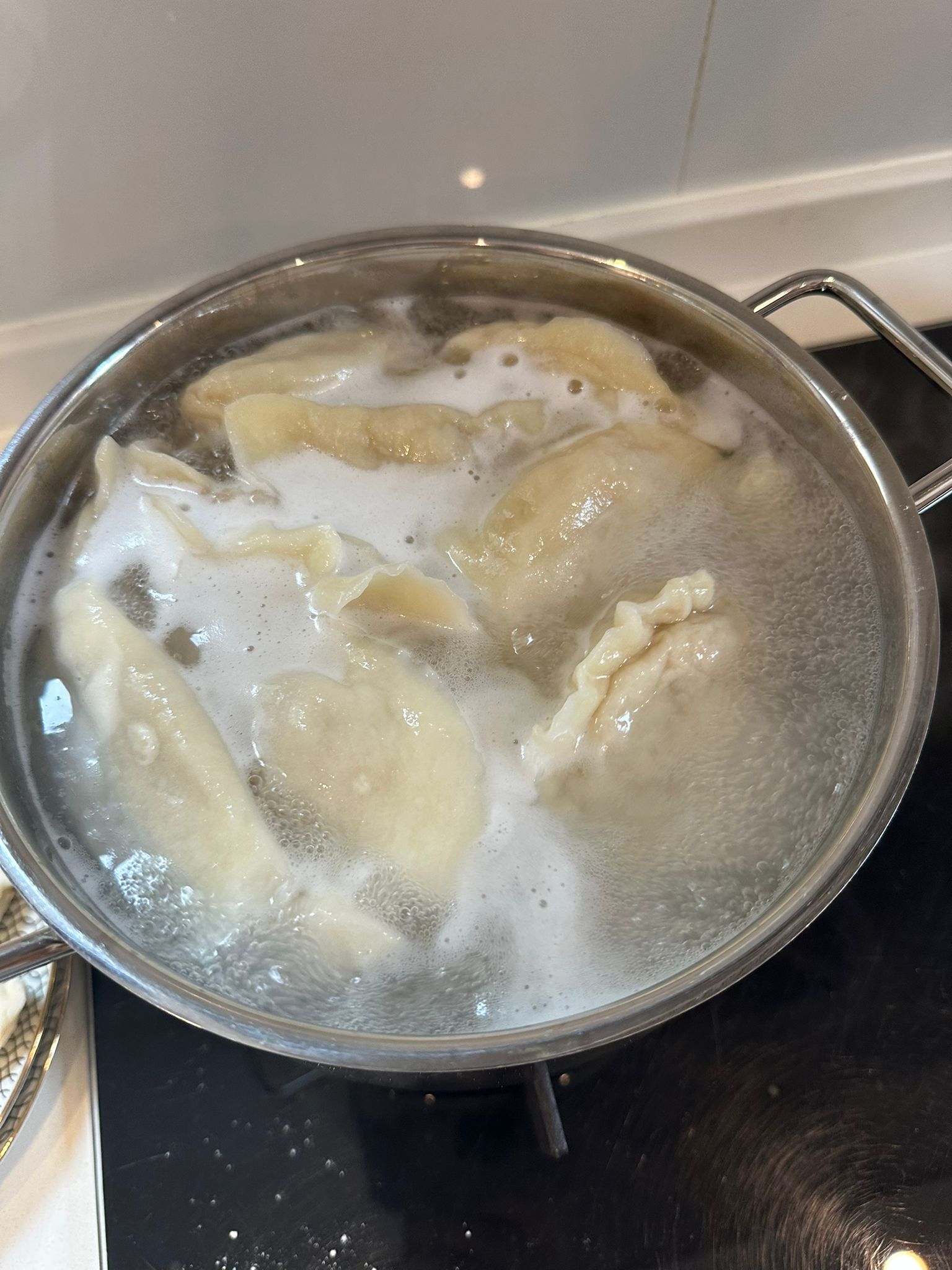 Stoffmarkt statt Fussl, Schwammerl statt Pilze und Dumplings mit Prosecco dumplings10